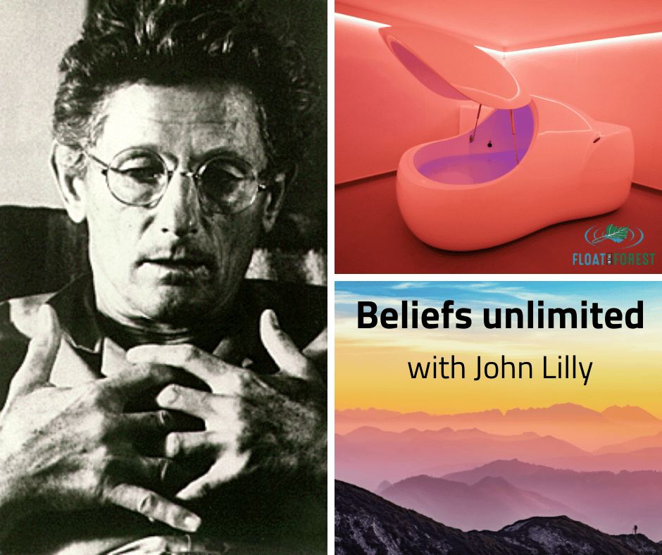 John Lilly, a float pod, and beautiful mountains